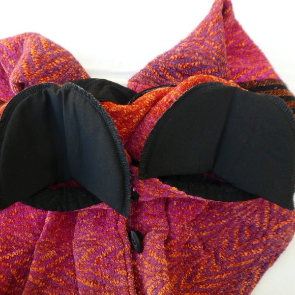 Patricia Palson Fitted Sweater Hand Woven Custom Toggles Pleated Waist Chenille - Picture 8 of 9